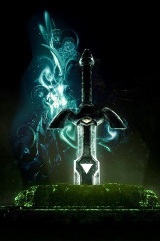 The Castle title image. A picture
    of a powerful sword.